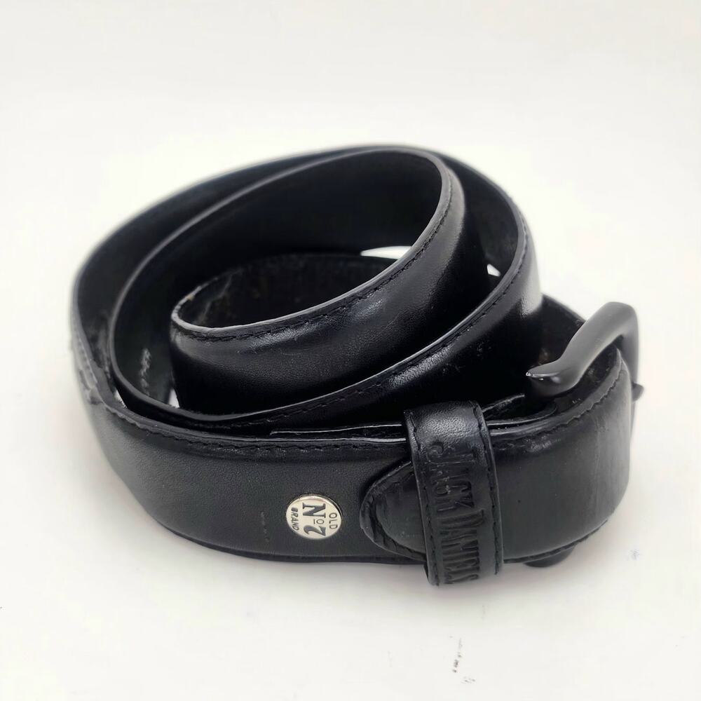 Jack Daniels Belt old no 7 leather 47" long bikercore western cowboycore